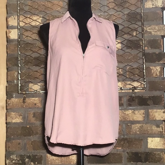 Truth sleeveless hi low  blouse blush pink L - Picture 1 of 4
